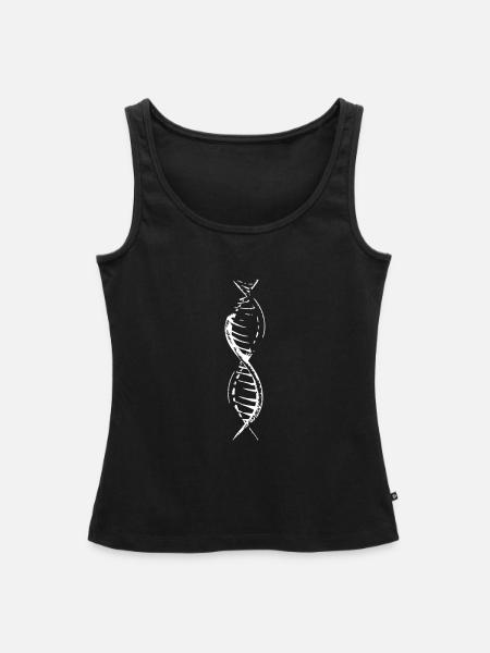 DNA - Frauen Premium Organic Tank Top - Schwarz