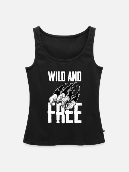 Tiger - Frauen Premium Organic Tank Top - Schwarz