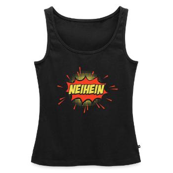 Schwarzer Humor Ironie - Frauen Premium Organic Tank Top - Schwarz - Vorne - AI Model Female 172 light (172cm)