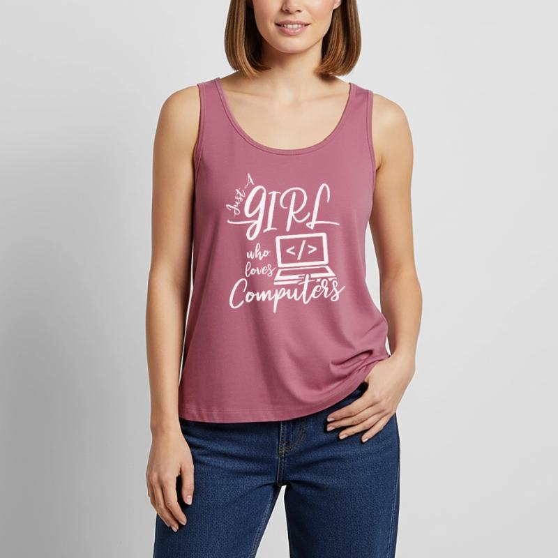 Developer Coder Programmer Girl Women’s Premium Organic Tank top