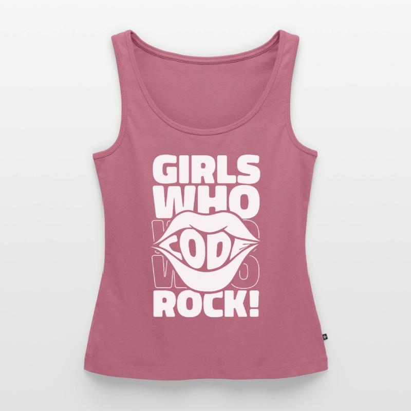 Developer Coder Programmer Girl Women’s Premium Organic Tank top