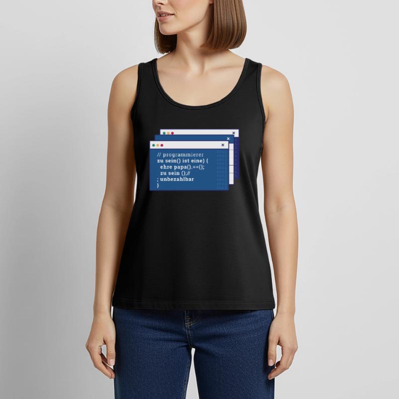 Developer Coder Programmer Father Women’s Premium Organic Tank top