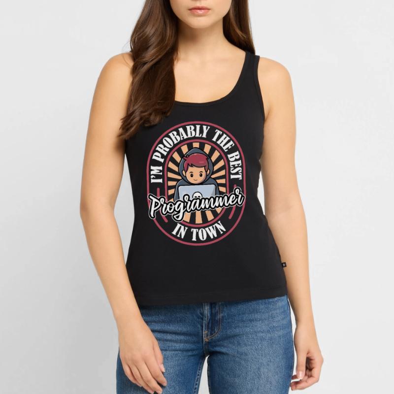 Developer Coder Programmer Funny Women’s Premium Organic Tank top