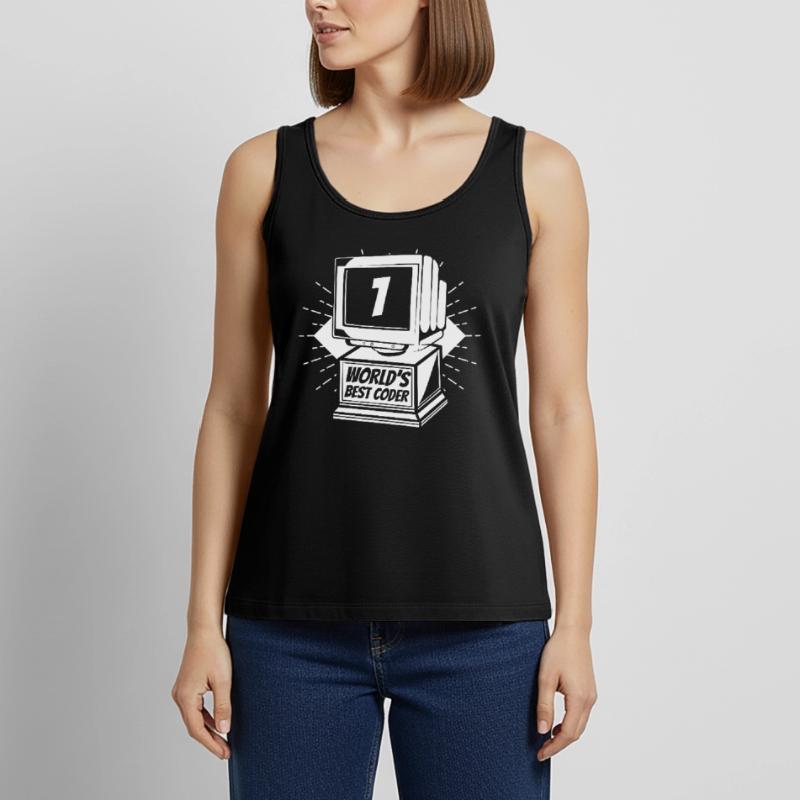 Developer Coder Programmer Worlds Best Coder Women’s Premium Organic Tank top