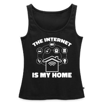 Web Entwickler Webdeveloper Internet - Frauen Premium Organic Tank Top - Schwarz - Vorne - AI Model Female 172 light (172cm)