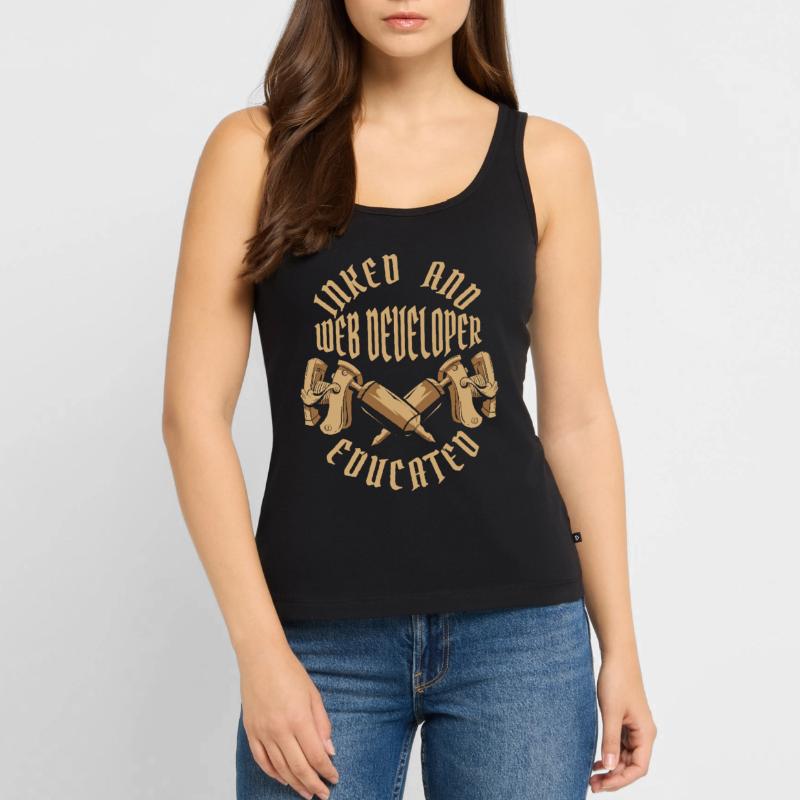 Web Developer Webdeveloper Tattoo Women’s Premium Organic Tank top