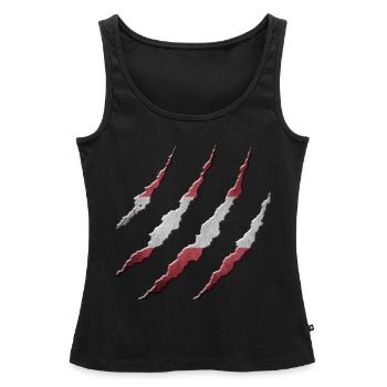 Österreich - Frauen Premium Organic Tank Top - Schwarz - Vorne - AI Model Female 172 light (172cm)