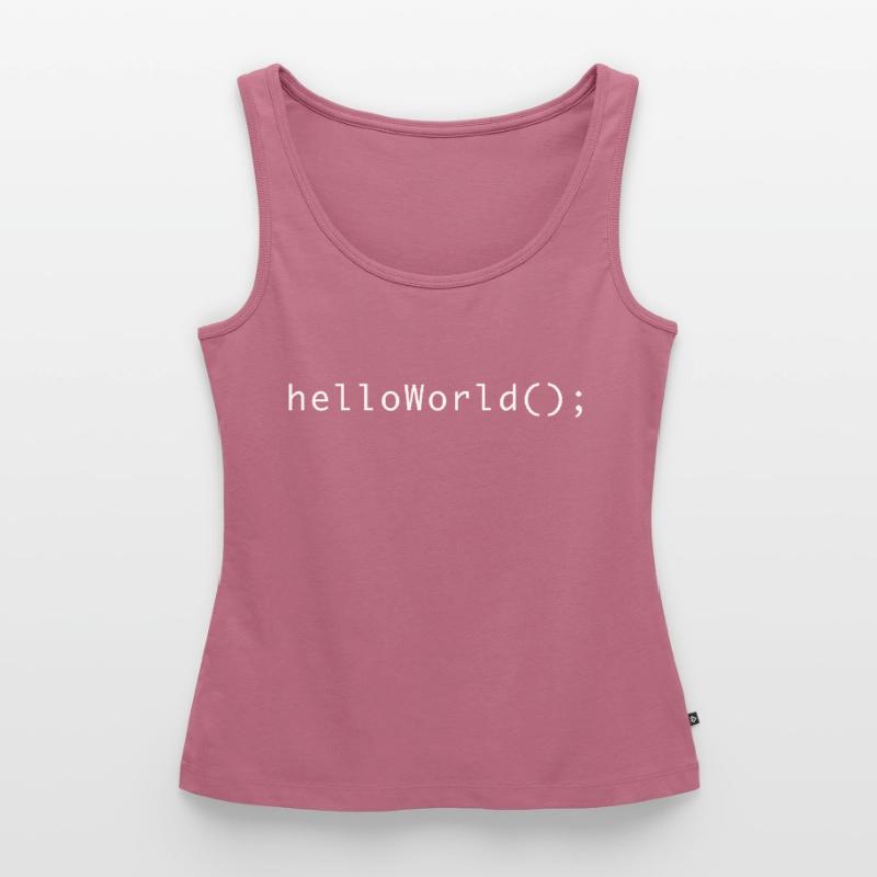 HelloWorld Program Code Coding Informatik Women’s Premium Organic Tank top
