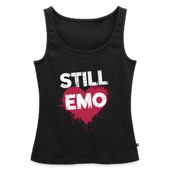 Toujours Emo ! Emo Goth Alternative - Débardeur bio Premium Femme - noir - Devant - AI Model Female 172 light (172cm)
