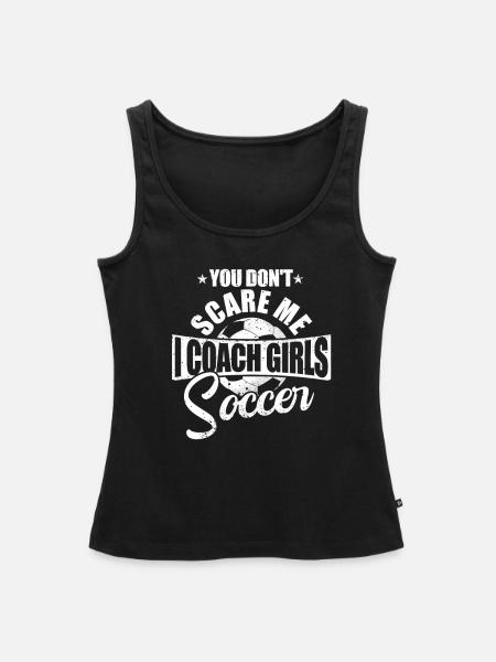 Fussballtrainer - Frauen Premium Organic Tank Top - Schwarz