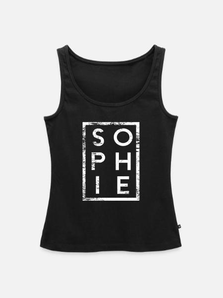 Sophie Minimalismus - Frauen Premium Organic Tank Top - Schwarz