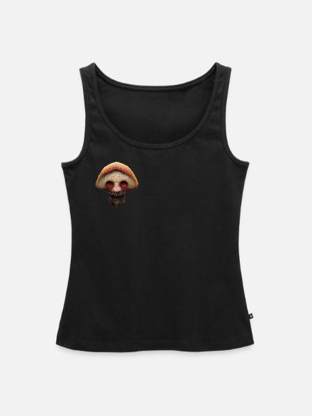 Shroomface - Frauen Premium Organic Tank Top - Schwarz