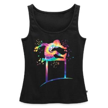 Hurdle Run Obstacle Course Kids Hurdle Run - Women’s Premium Organic Tank top - black - Front - AI Model Female 172 light (172cm)