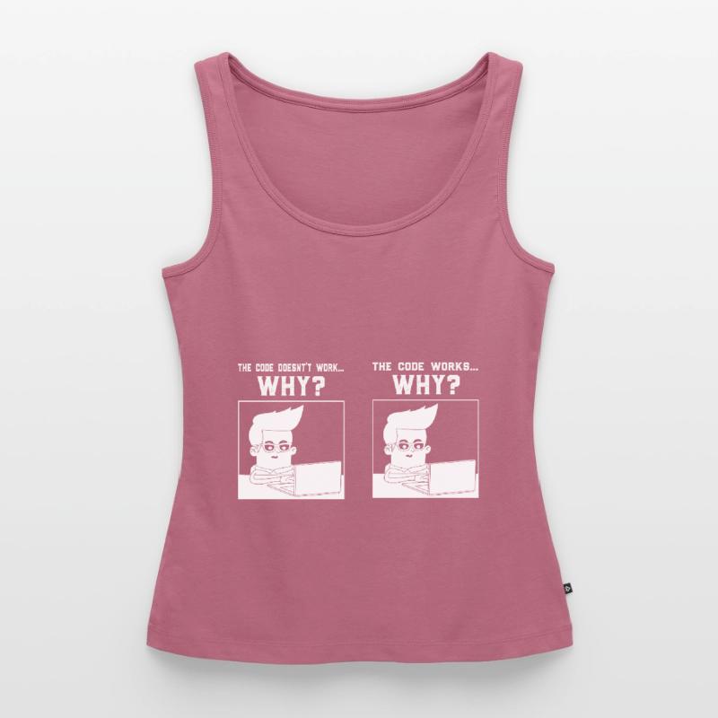 Coder Programmieren Spruch Programmierer Geschenk Frauen Premium Organic Tank Top