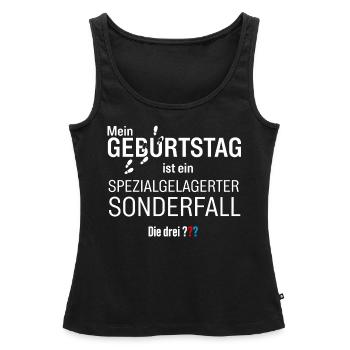 Die Drei ??? Geburtstags-Design - Frauen Premium Organic Tank Top - Schwarz - Vorne - AI Model Female 172 light (172cm)