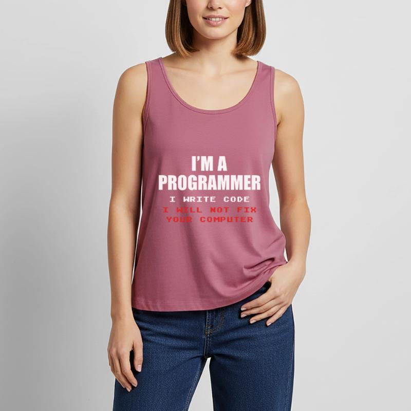 Programmer Geek Computer Programming Coder L Women’s Premium Organic Tank top