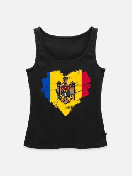 Moldawien - Frauen Premium Organic Tank Top - Schwarz