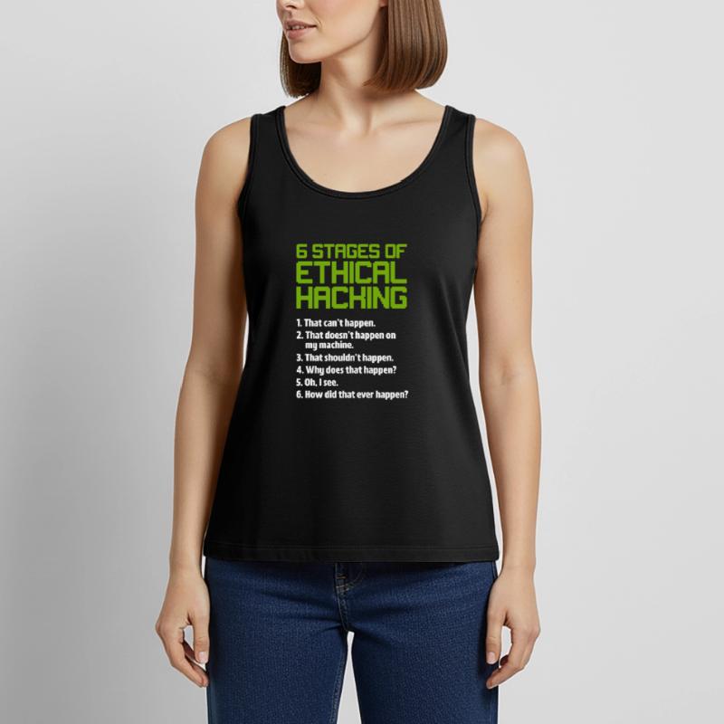Hacker Coder Computer Hacking Cadeau Débardeur bio Premium Femme