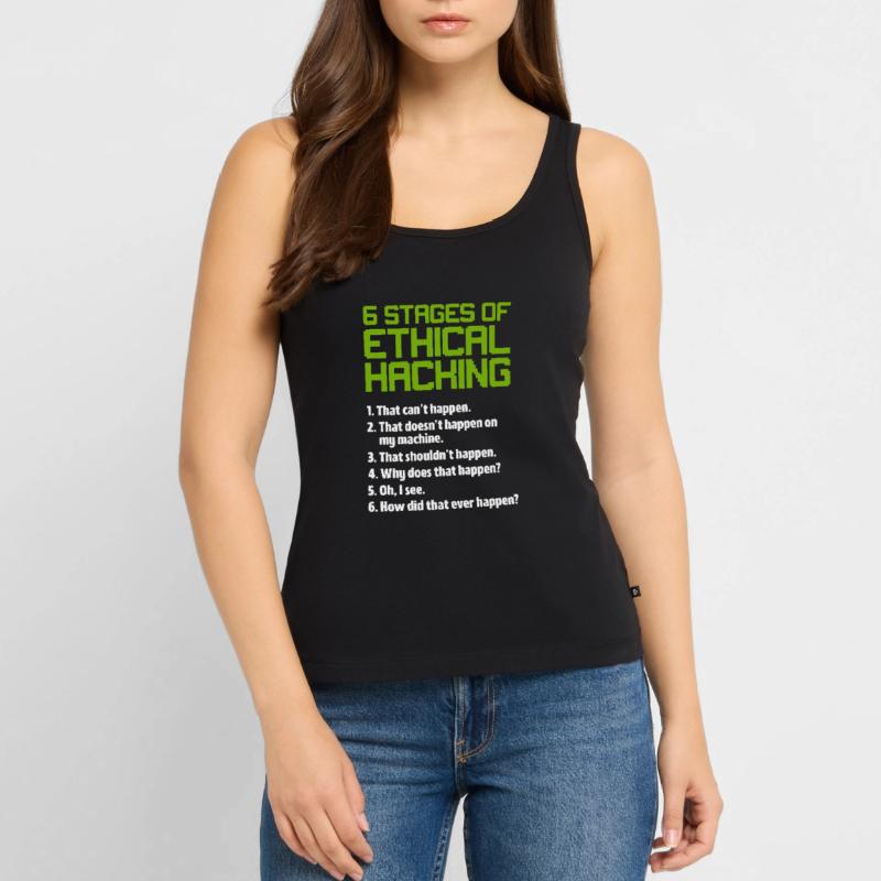 Hacker Coder Computer Hacking Cadeau Débardeur bio Premium Femme