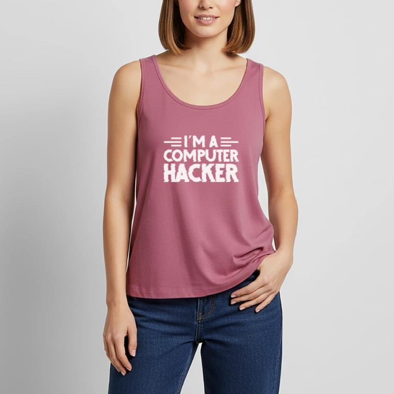 Hacker Coder Computer Hacking Gift Women’s Premium Organic Tank top