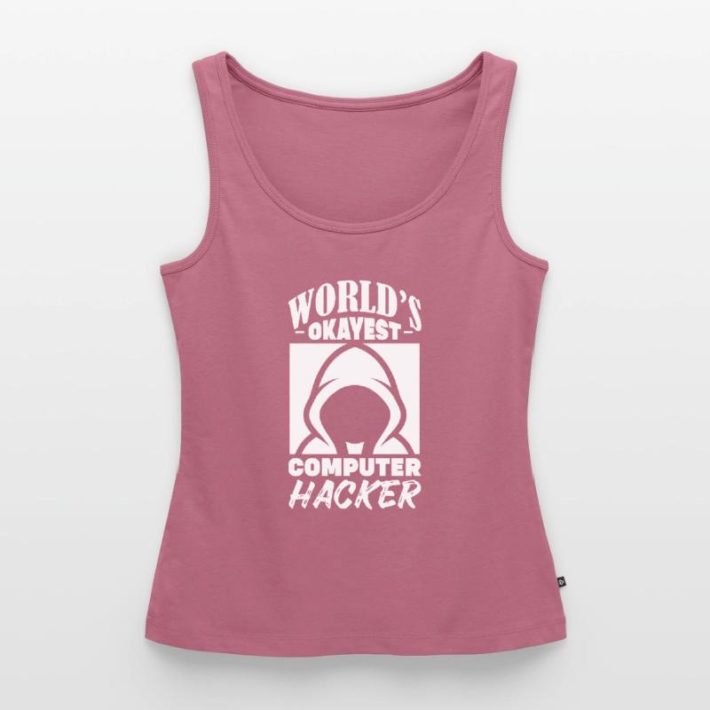 Hacker Coder Computer Hacking Gift Women’s Premium Organic Tank top