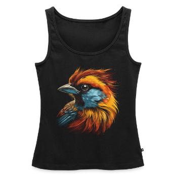 Sperling Majestätisch Tier Tropisch - Frauen Premium Organic Tank Top - Schwarz - Vorne - AI Model Female 172 light (172cm)