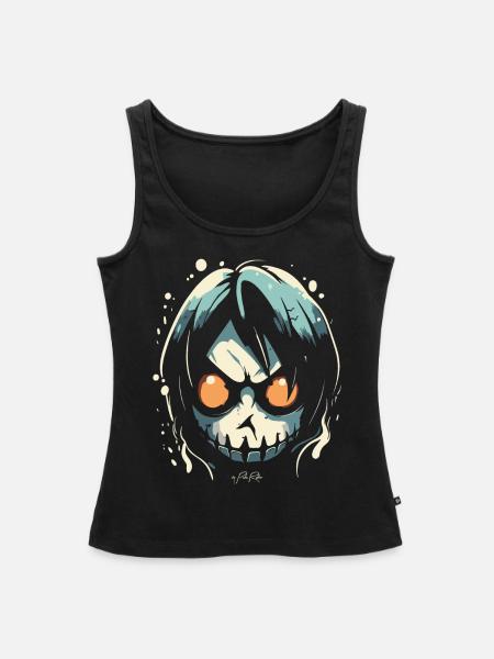 Ein Cartoon-Comic-Manga-Bösewicht - Frauen Premium Organic Tank Top - Schwarz