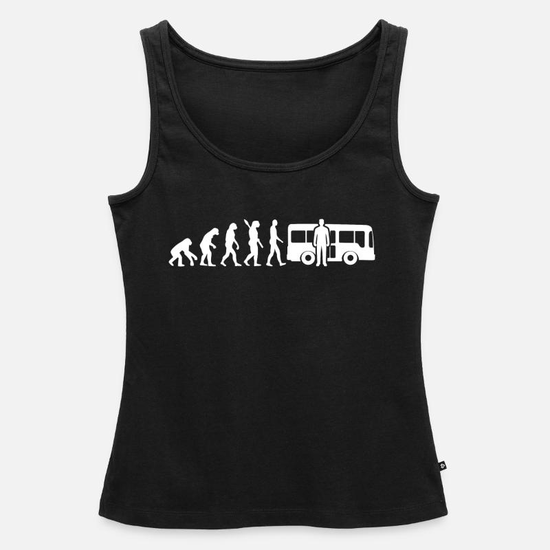 Evolution chauffeur de bus chauffeur de bus W - Débardeur bio Premium Femme - noir
