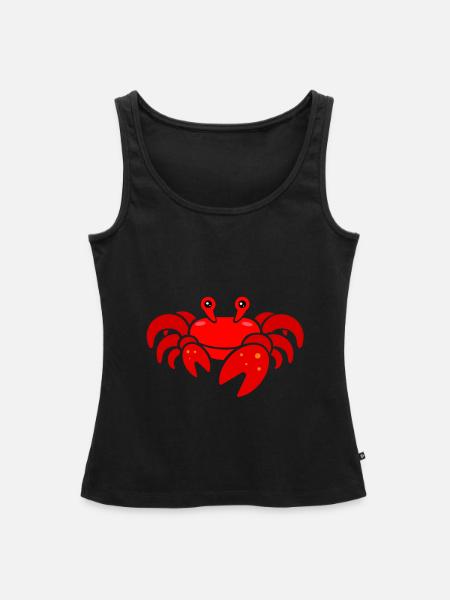 Krabbe - Frauen Premium Organic Tank Top - Schwarz