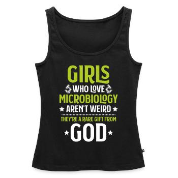 Mikrobiologie Mikrobiologe Biologie Biologe - Frauen Premium Organic Tank Top - Schwarz - Vorne - AI Model Female 172 light (172cm)