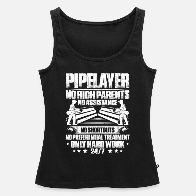 Pipeline Constructor Pipeline Construction Pipelayer - Women’s Premium Organic Tank top - black