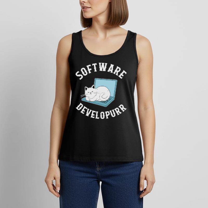 Chemise de programmeur, Software Developurr Tee, codage Débardeur bio Premium Femme