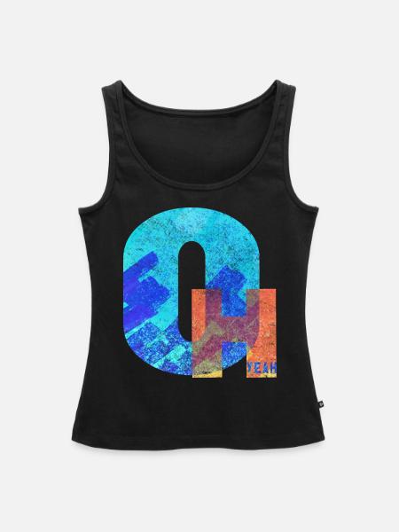Oh Yeah - Frauen Premium Organic Tank Top - Schwarz