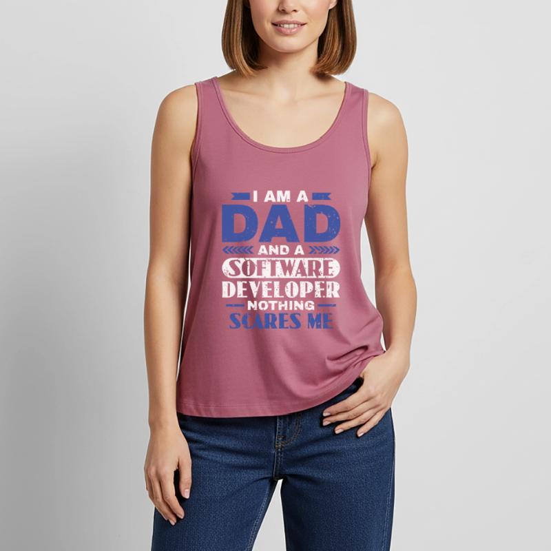 Software Developer Dad - Software Programmierer Frauen Premium Organic Tank Top