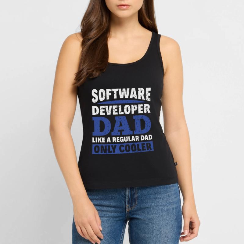 Software Developer Dad - Software Programmierer Frauen Premium Organic Tank Top