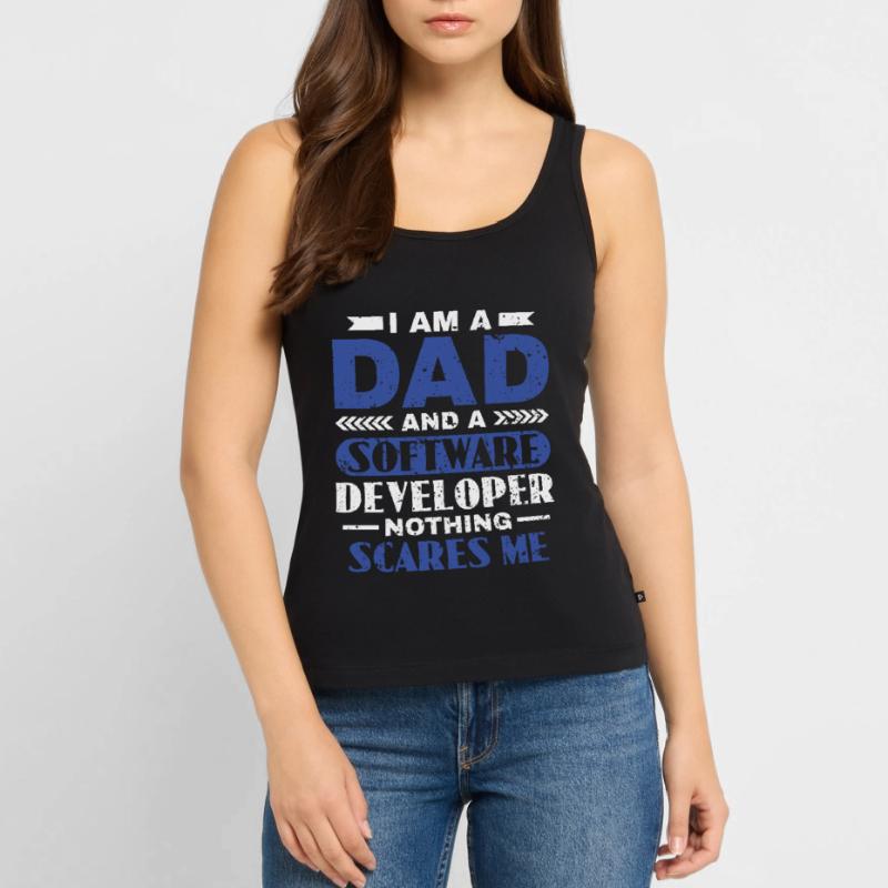 Software Developer Dad - Software Programmierer Frauen Premium Organic Tank Top