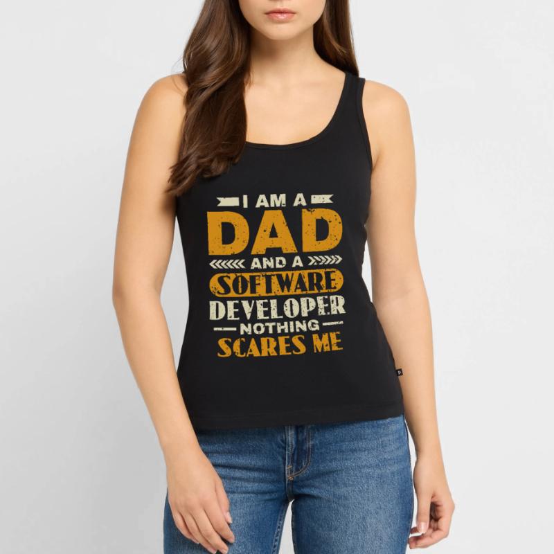 Software Developer Dad - Software Programmierer Frauen Premium Organic Tank Top