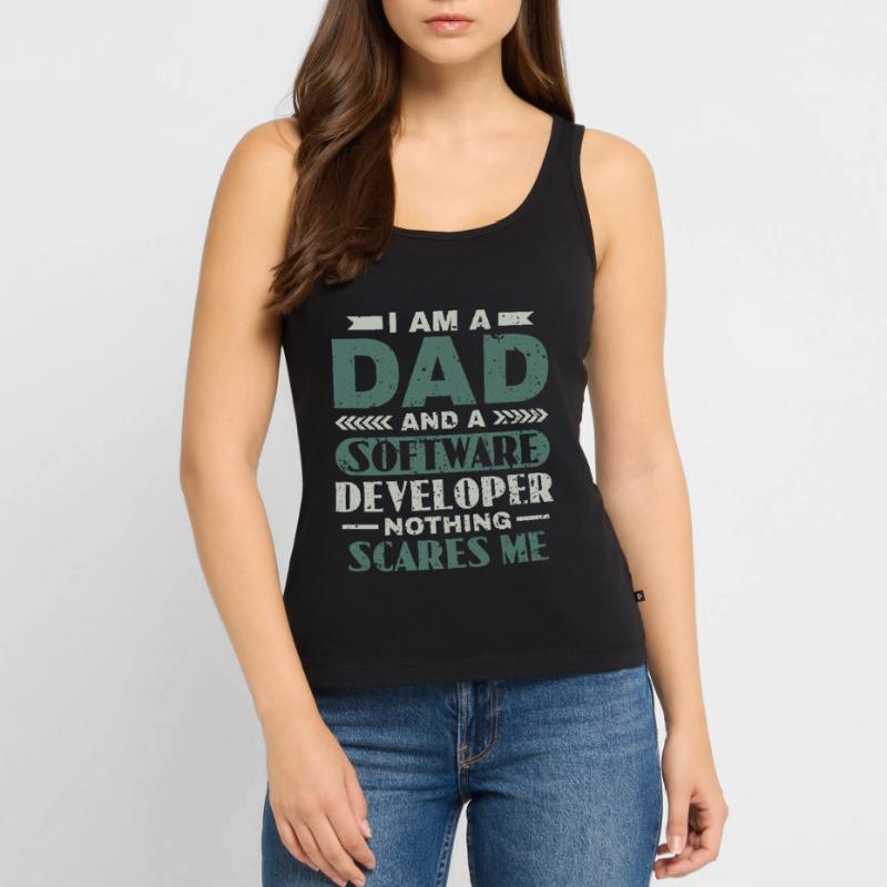 Software Developer Dad - Software Programmierer Frauen Premium Organic Tank Top