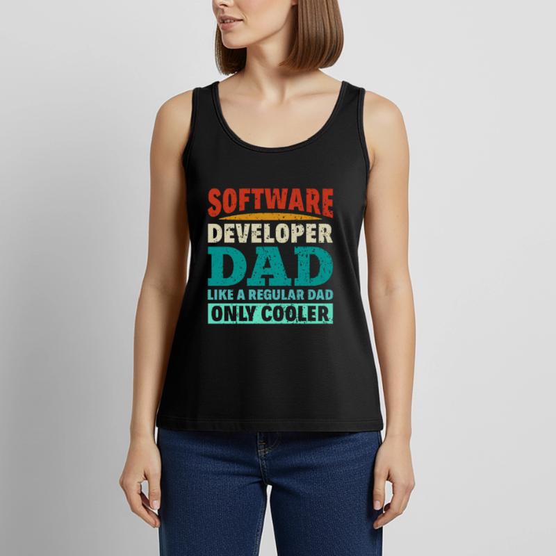 Software Developer Dad - Software Programmierer Frauen Premium Organic Tank Top