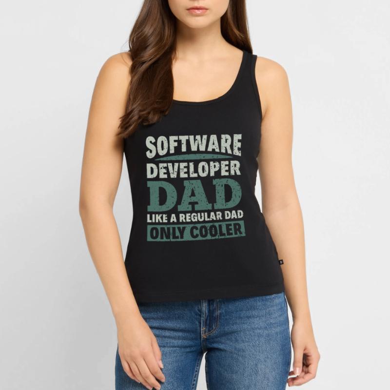 Software Developer Dad - Software Programmierer Frauen Premium Organic Tank Top