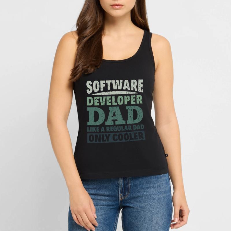 Software Developer Dad - Software Programmierer Frauen Premium Organic Tank Top