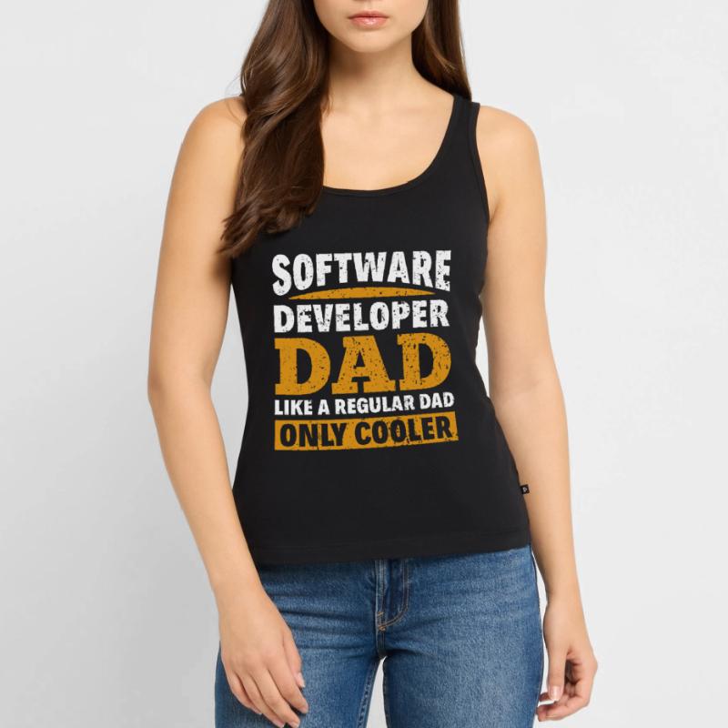 Software Developer Dad - Software Programmierer Frauen Premium Organic Tank Top