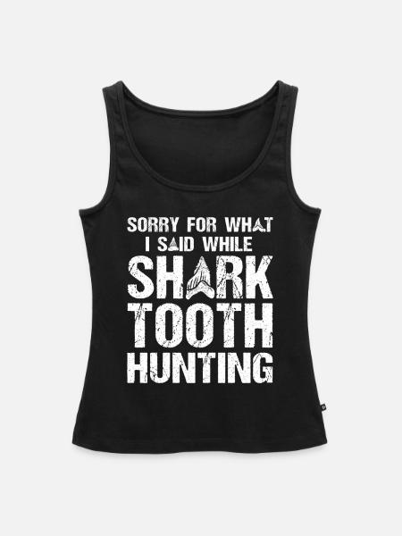 Haifischzähne Fossil Sammler Haizahn - Frauen Premium Organic Tank Top - Schwarz