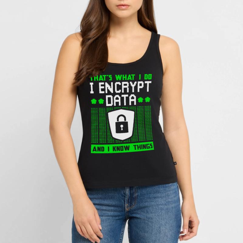 Encrypt cyber security data code Women’s Premium Organic Tank top