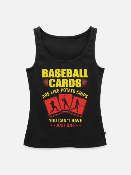 Baseball Karten Sammelkarten - Frauen Premium Organic Tank Top - Schwarz