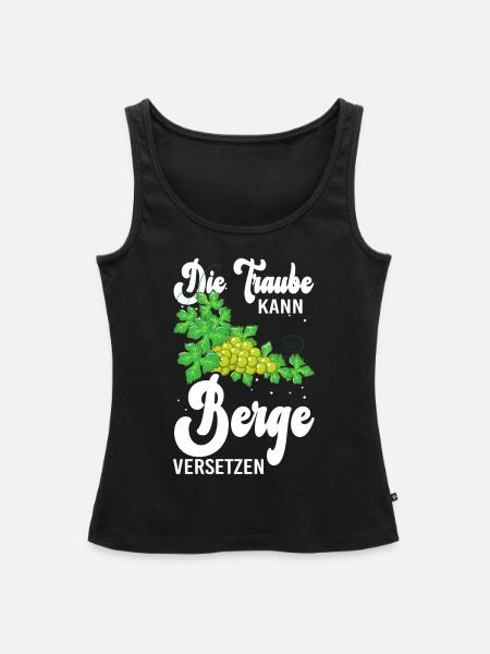 Winzer Trauben Weinberg Weinbau - Frauen Premium Organic Tank Top - Schwarz