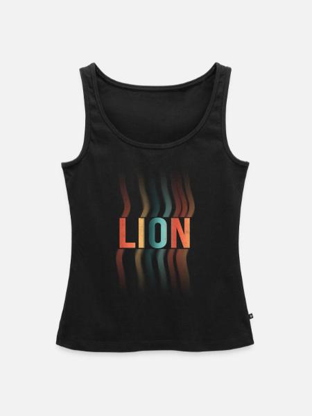 Lion Löwe - Frauen Premium Organic Tank Top - Schwarz