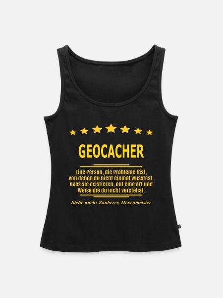 GEOCACHER - Frauen Premium Organic Tank Top - Schwarz