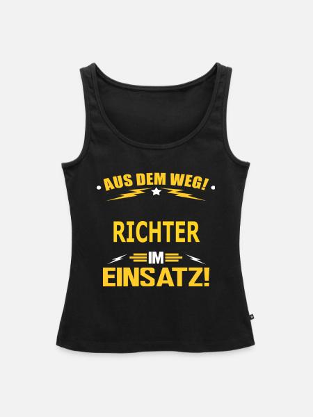 RICHTER - Frauen Premium Organic Tank Top - Schwarz