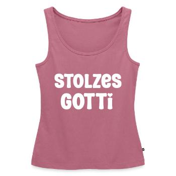 Stolzes Gotti Bestes Gotti Patentante Schweiz - Frauen Premium Organic Tank Top - Mauve - Vorne - AI Model Female 172 light (172cm)